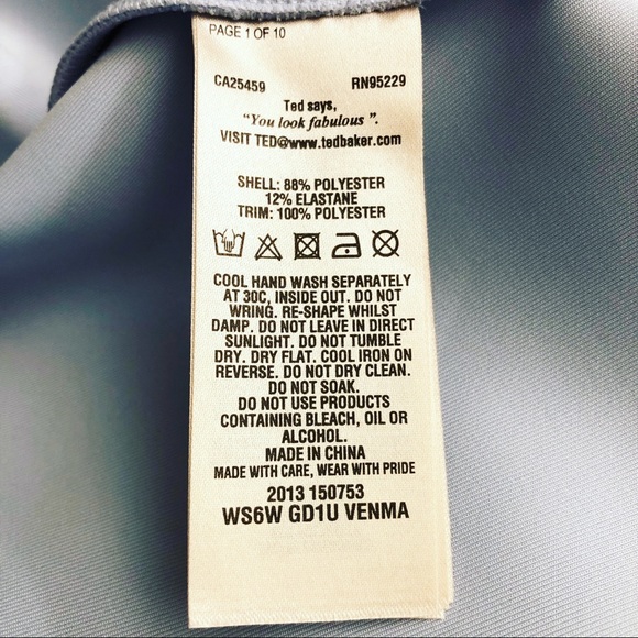 (SOLD) Ted Baker Lace Detail Skater Dress - Picture 8 of 8